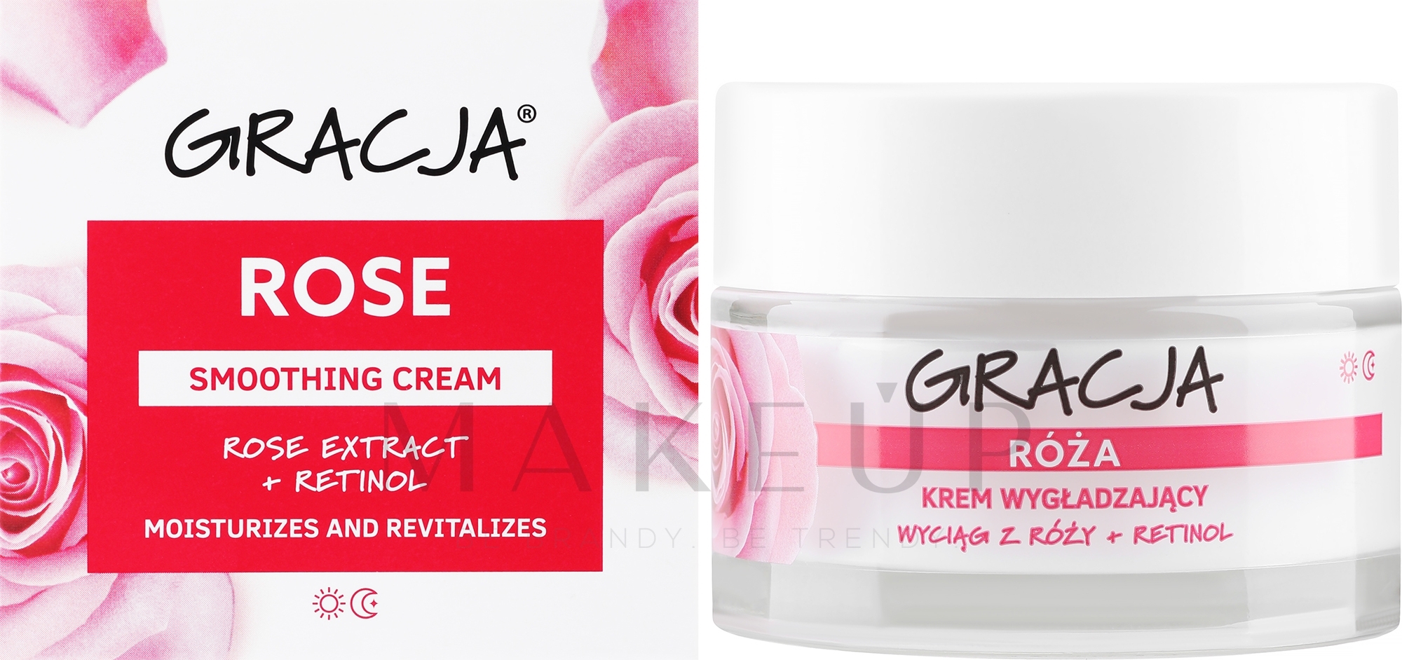 Glättende Gesichtscreme mit Rosenextrakt und Retinol für Tag und Nacht - Miraculum Gracja Rose Face Cream  — Foto 50 ml