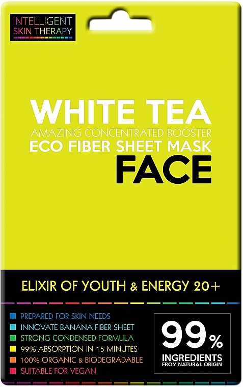 Gesichtsmaske mit Weißtee-Extrakt - Beauty Face Intelligent Skin Therapy Mask — Bild N1