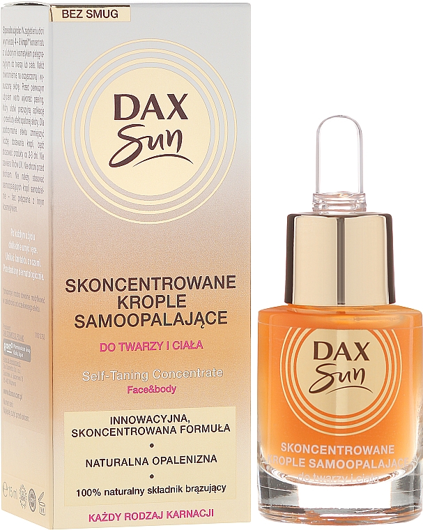 Selbstbräuner-Konzentrat für Gesicht und Körper - Dax Sun Self-tanning Concentrated Drops