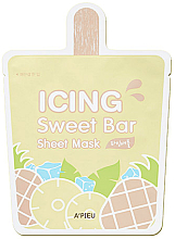 Düfte, Parfümerie und Kosmetik Tuchmaske für das Gesicht mit Ananas - A'pieu Icing Sweet Bar Sheet Mask