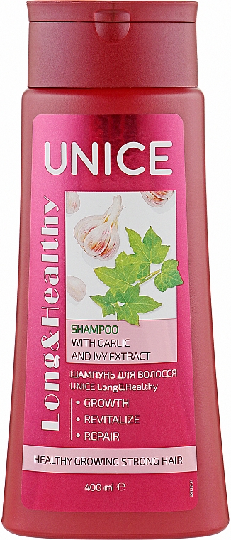 Shampoo mit Knoblauch- und Efeuextrakten - Unice Long & Healthy Shampoo — Bild N1