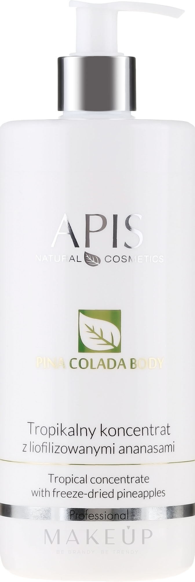 Körperkonzentrat mit gefriergetrockneter Ananas - Apis Professional Pina Colada Body Tropical Concentrate — Bild 500 ml