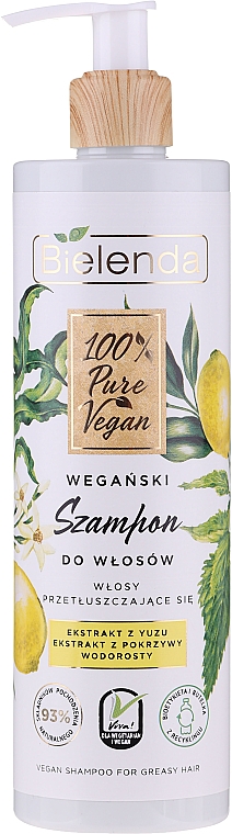 Vegan-Shampoo für fettiges Haar - Bielenda 100% Pure Vegan Shampoo — Bild N1