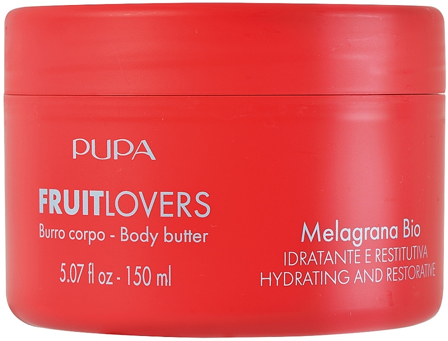 Feuchtigkeitsspendende und regenerierende Körperbutter Bio Granatapfel - Pupa Fruit Lovers Pomegranate Bio Body Butter — Bild N1