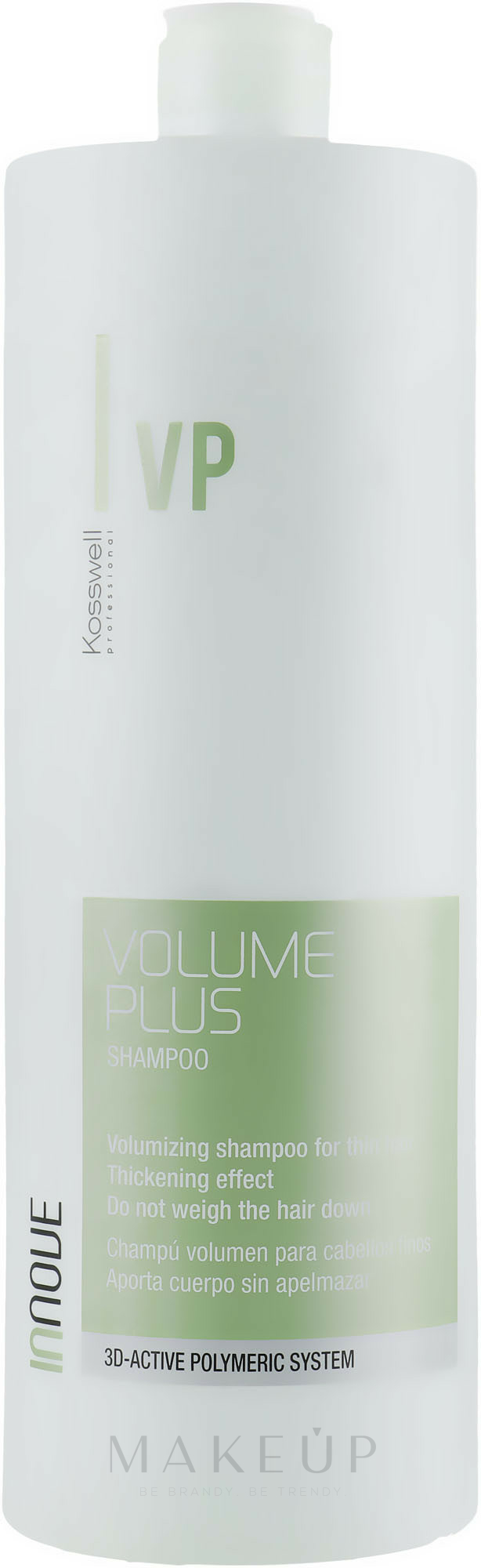 Volumen-Shampoo für feines Haar - Kosswell Professional Innove Volume Plus Shampoo — Bild 1000 ml