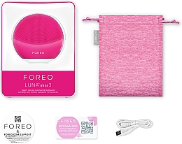 Reinigende Smart-Massagebürste für das Gesicht Luna Mini 3 Fuchsia - Foreo Luna Mini 3 Facial Cleansing Brush Fuchsia — Bild N3
