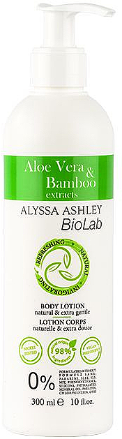 Körperlotion - Alyssa Ashley Biolab Aloe Vera & Bamboo — Bild N1