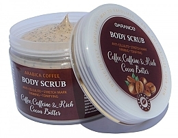 Körperpeeling gegen Cellulite und Dehnungsstreifen  - Aries Cosmetics Garance Body Scrub Coffee, Caffeine & Rich Cocoa Butter — Bild N1