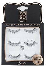 Düfte, Parfümerie und Kosmetik Set Künstliche Wimpern "Sara" - Sosu by SJ Makeup Artist Multipack Eyelashes