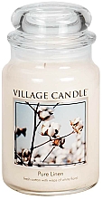 Düfte, Parfümerie und Kosmetik Duftkerze Pure Linen - Village Candle Pure Linen Glass Jar
