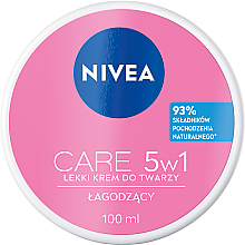 Weichmachende Gesichtscreme für trockene und empfindliche Haut mit Aloe Vera - NIVEA Care Light Soothing Cream — Bild N4