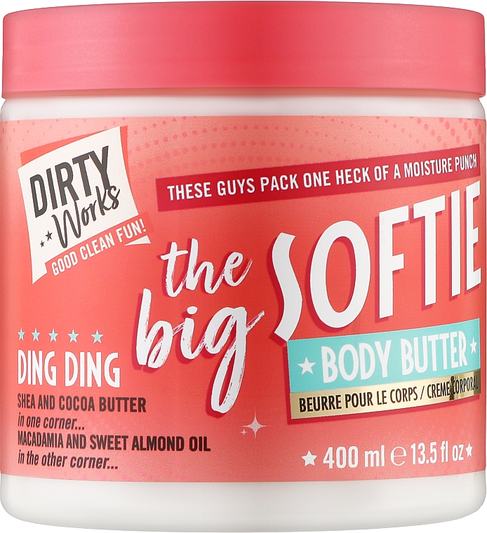 Körperbutter mit Macadamia und süßem Mandelöl - Dirty Works The Big Softie Body Butter — Bild N1