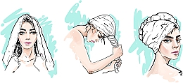 Turban-Handtuch für das Haar lila - MAKEUP — Bild N5