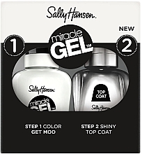 Nagelset - Sally Hansen Miracle Gel Duo 900 (Nagellack/14,7 ml + Top/14,7 ml) — Bild N1