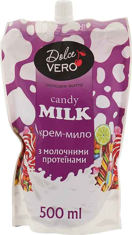 Cremige Flüssigseife mit Milchproteinen - Dolce Vero Candy Milk — Bild N1