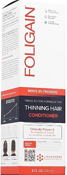 Conditioner gegen Haarausfall für Männer - Foligain Men's Stimulating Conditioner For Thinning Hair — Bild N1