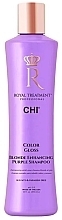 Shampoo zur Neutralisierung von Gelbtönen - Chi Royal Treatment Color Gloss Blonde Enhancing Purple Shampoo — Bild N1