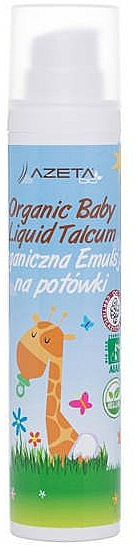 Flüssiger Talkum gegen Schwitzen für Neugeborene - Azeta Bio Organic Baby Liquid Emulsion — Bild N1