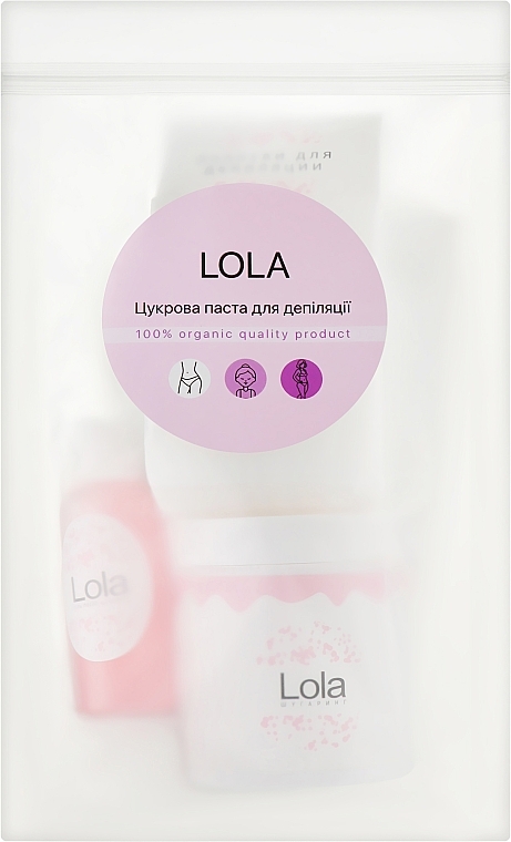 Sugaring-Enthaarungsset - Lola (sug/paste/400 ml + strips/30 pcs + spat/1 pcs + gel/50 ml) — Bild N1