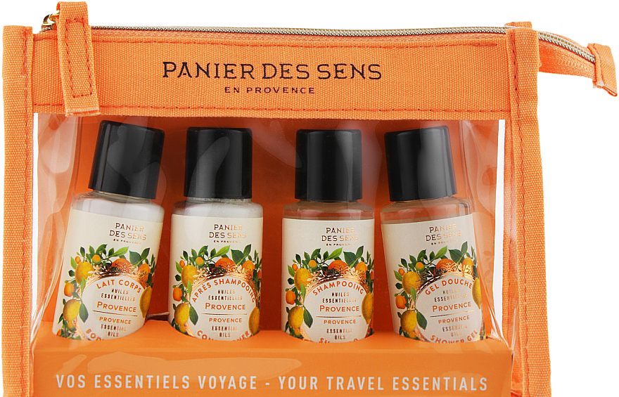 Pflegeset für Körper und Haar - Panier des Sens Travel Set Provence (Duschgel 40ml + Shampoo 40ml + Körperlotion 40ml + Haarspülung 40ml) — Bild N1