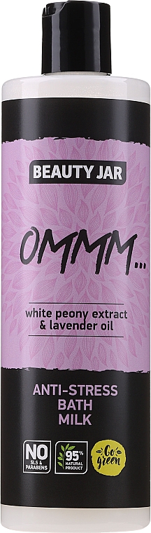 Anti-Stress Bademilch mit weißem Pfingstrosenextrakt und Lavendelöl - Beauty Jar Anti-Stresse Bath Milk — Bild N1