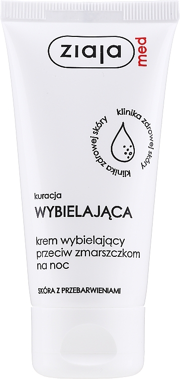 Aufhellende Anti-Falten Nachtcreme - Ziaja Med Whitening Anti-Weinkle Cream — Bild N1