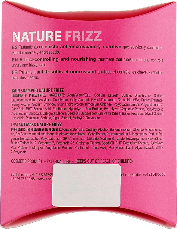 Haarpflegeset Stop Frizz - Abril et Nature Nature Frizz (Haarshampoo 30ml + Haarmaske 30ml) — Bild N3