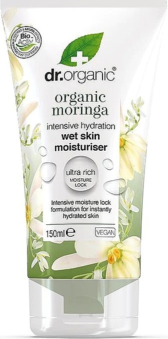 Körperlotion mit Moringasamenöl - Dr. Organic Moringa Wet Skin Moisturiser — Bild N1