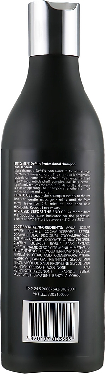 Anti-Schuppen Shampoo für Männer - DeMira Professional DeMen Anti-Dandruff Shampoo — Bild N2