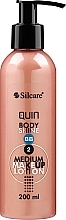 Düfte, Parfümerie und Kosmetik BB Körperbalsam mit Bräunungseffekt mittel - Silcare Quin Fluid BB 2 Body Shine Medium
