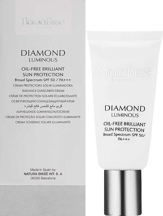 Anti-Flecken-Gesichtstönungscreme SPF 50 +++ - Natura Bisse Diamond White SPF 50 +++ Oil Free Brilliant Protection — Bild N2