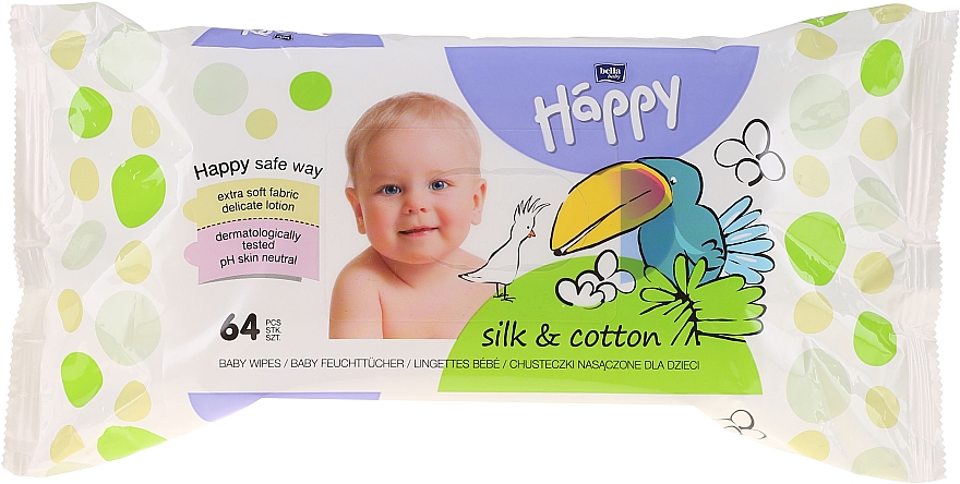 Feuchttücher "Seide und Baumwolle" - Bella Baby Happy Silk & Cotton — Foto N1