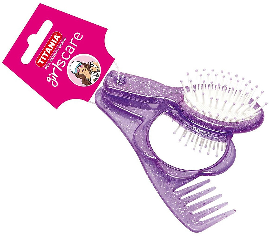 Haarpflegeset für Mädchen 3-tlg. violett - Titania