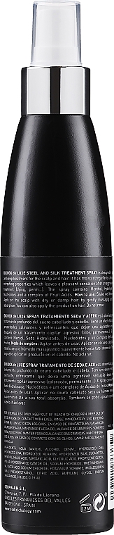 Regenerierendes Haarspray mit Stahl und Seide № 5.5 - Divination Simone De Luxe Dixidox DeLuxe Steel and Silk Treatment Spray — Bild N4
