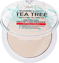 Mattierender antibakterieller Gesichtspuder mit Teebaumöl - Evelive Cosmetics Botanic Expert Tea Tree Protective Mattifying Antibacterial Powder — Bild N2