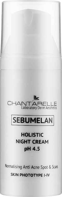 Aufhellende und normalisierende Nachtcreme - Chantarelle Sebumelan Holistic Night Cream pH 4.5 — Bild N1