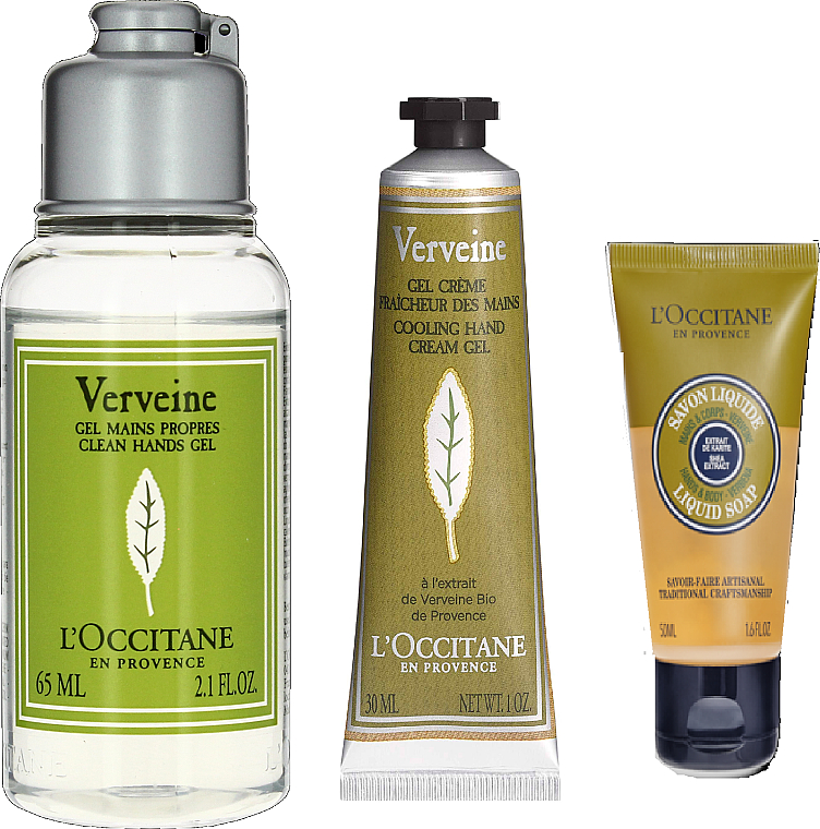 Set - L'Occitane Verbena (h/cr/30ml + h/gel/65ml + soap/50ml + bag) — Bild N2
