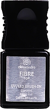 Düfte, Parfümerie und Kosmetik Glanzgel für Nagel - Alessandro International UV/LED Brush On Fiber Top Gloss Gel