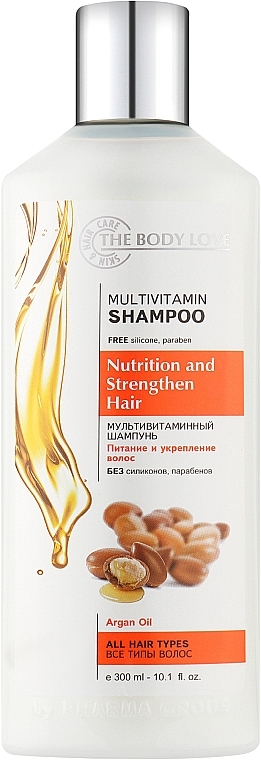 Haarshampoo Multivitamin + Argan Oil - The Body Love Multivitamin Shampoo — Bild N2