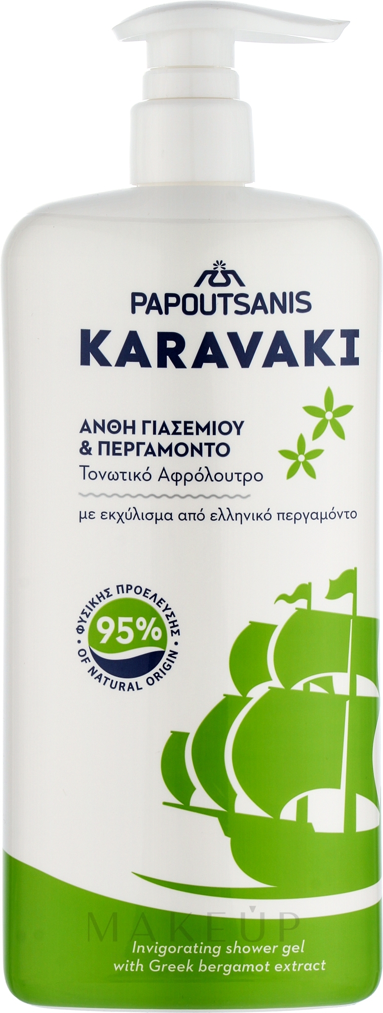 Dusch- und Badegel mit Jasminblüten und Bergamotte - Papoutsanis Karavaki Shower Gel — Bild 750 ml