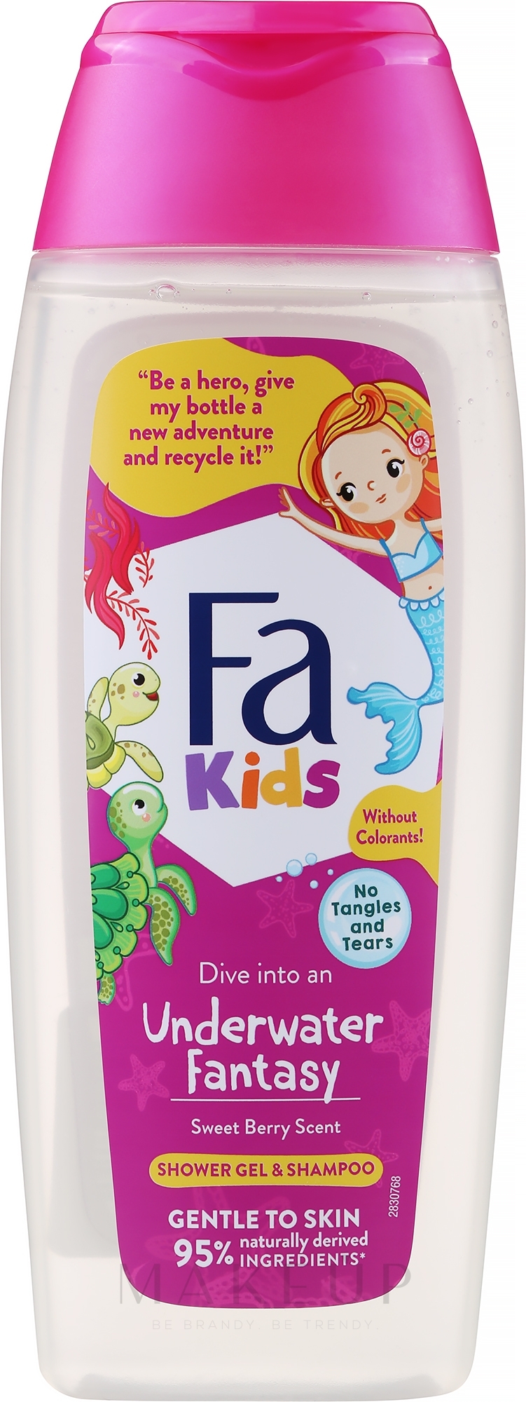 Gel-Shampoo für Mädchen Unterwasser-Fantasie Schildkröten - Fa Kids Underwater Fantasy Shower Gel & Shampoo — Bild 400 ml