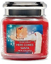 Düfte, Parfümerie und Kosmetik Duftkerze im Glas Here Comes Santa - Village Candle Here Comes Santa
