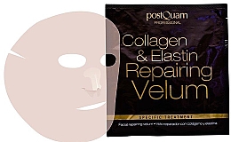 Düfte, Parfümerie und Kosmetik Reparierende Tuchmaske für das Gesicht mit Kollagen und Elastin - Postquam Facial Collagen & Elastin Repairing Velum Face Mask