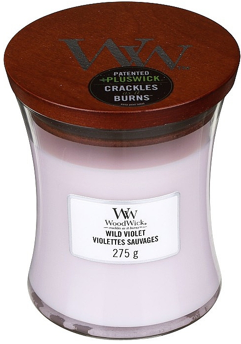 Duftkerze im Glas Wild Violet - WoodWick Hourglass Candle Wild Violet — Bild N1