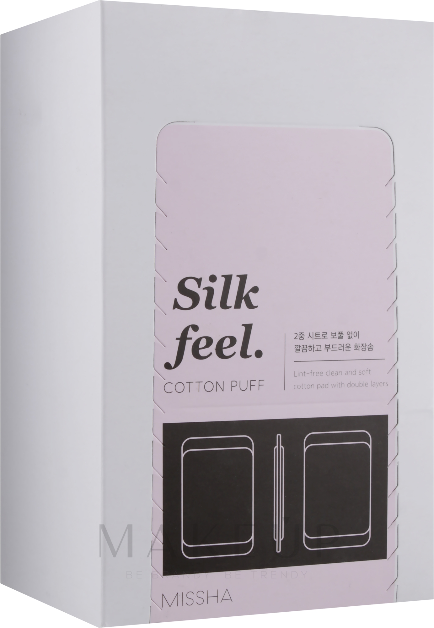 Kosmetische Schwämme - Missha Silk Feel Cotton Puff — Bild 80 St.