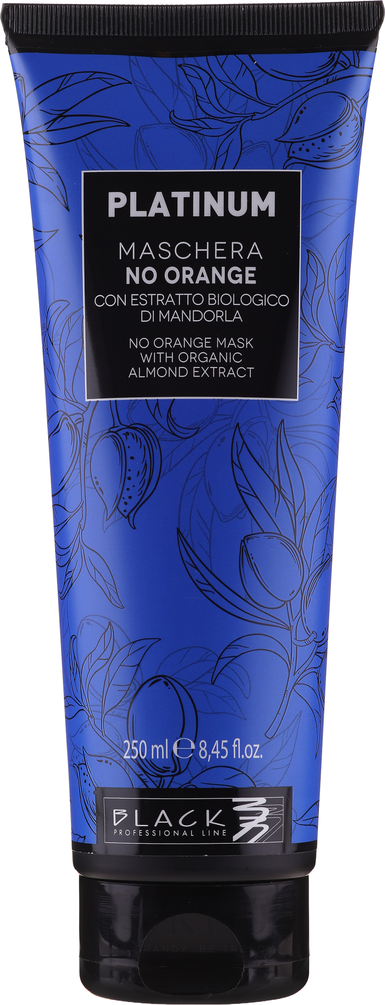 Anti-Orangestich Haarmaske mit Bio Mandelextrakt - Black Professional Line Platinum No Orange Mask With Organic Almond Extract — Bild 250 ml