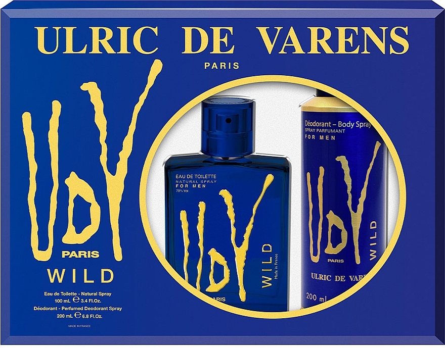 Ulric de Varens UDV Wild - Duftset (Eau de Toilette 100ml + Deospray 200ml) — Bild N1