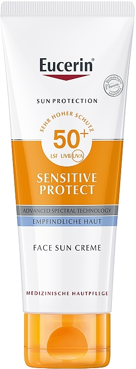 Pflegende Sonnenschutzcreme für trockene und empfindliche Gesichtshaut SPF 50+ - Eucerin Sun Sensitive Protect Cream SPF50+ — Bild N1