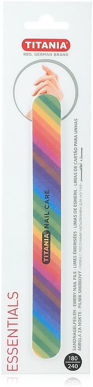 Nagelfeile mehrfarbig - Titania Rainbow Nail File — Foto N1