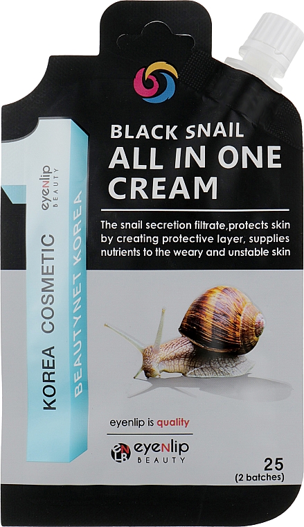 Revitalisierende Creme mit schwarzer Schnecke - Eyenlip Black Snail All In One Cream — Bild N1
